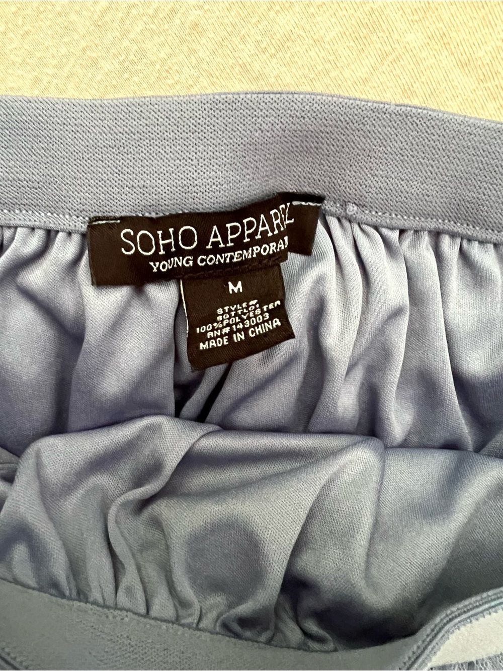 SoHo Apparel Formal Feminine Elegant Blue Tulle Tiered Ruffle Maxi Skirt Size M - Picture 9 of 9